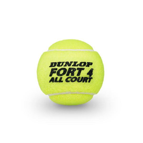 Set van 2 tubes van 4 tennisballen Dunlop fort all court 6/6