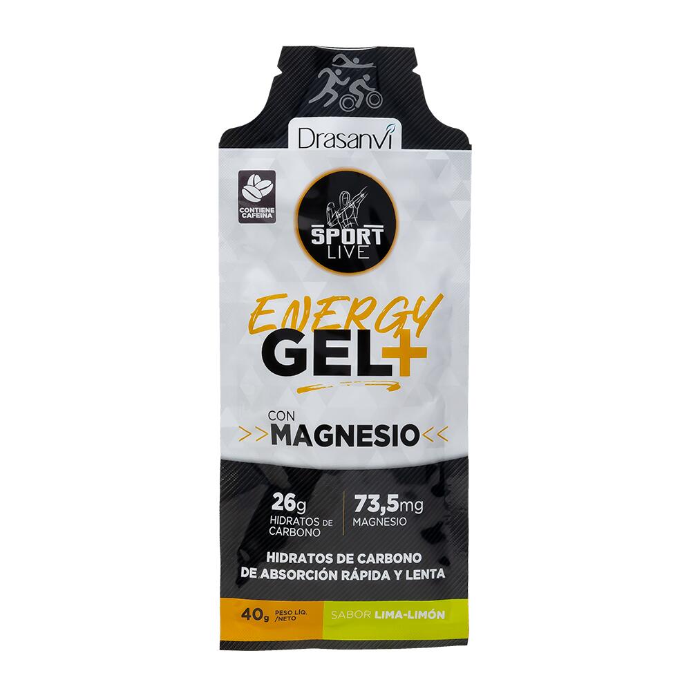 Gel Energético Lima-Limón CAFEÍNA - Recupera función muscular - Pack 12 ud - 40g 2/6