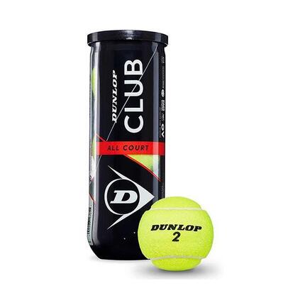Tube de 3 balles de tennis Dunlop Club