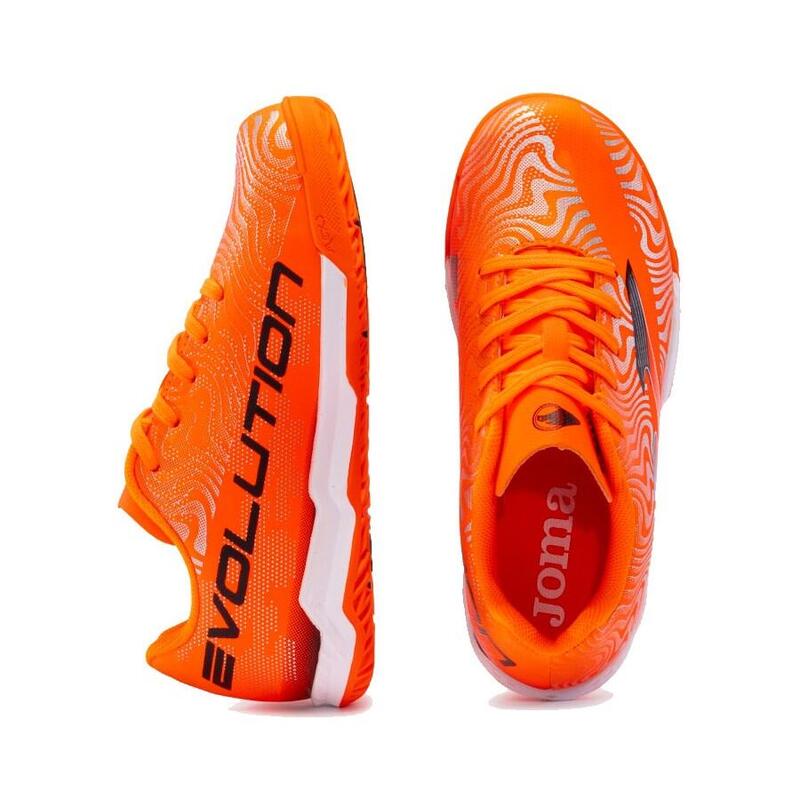 Zapatilla Futbol Sala Niño Joma Evolution Indoor 2408 Naranja