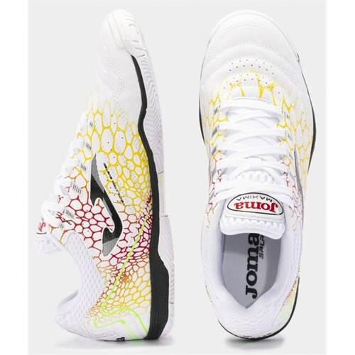 Zapatilla Futbol Hombre Joma Maxima 2442 Blanco Amarillo 4/7