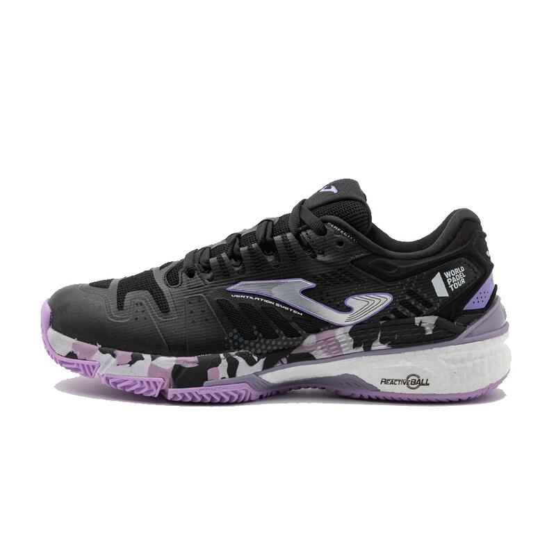 Zapatilla Padel Mujer Joma Slam World Padel Tour 2301 Negro