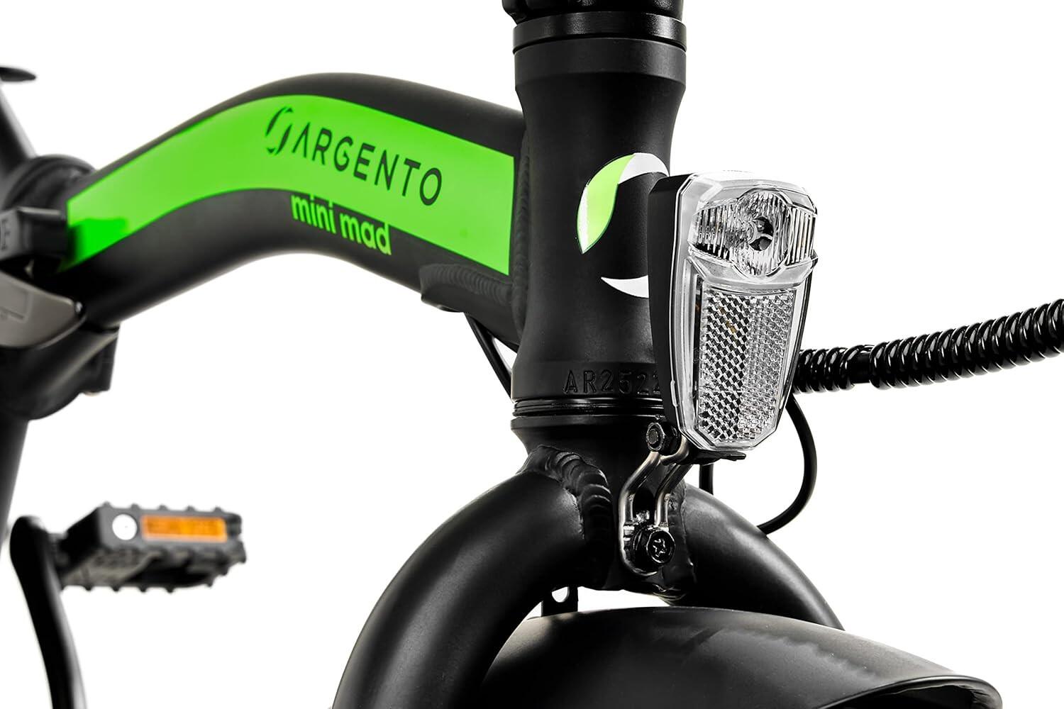 Vélo électrique Argento Mini Mad Adulte Unisexe, Vert/Noir, Unique Taille 5/5