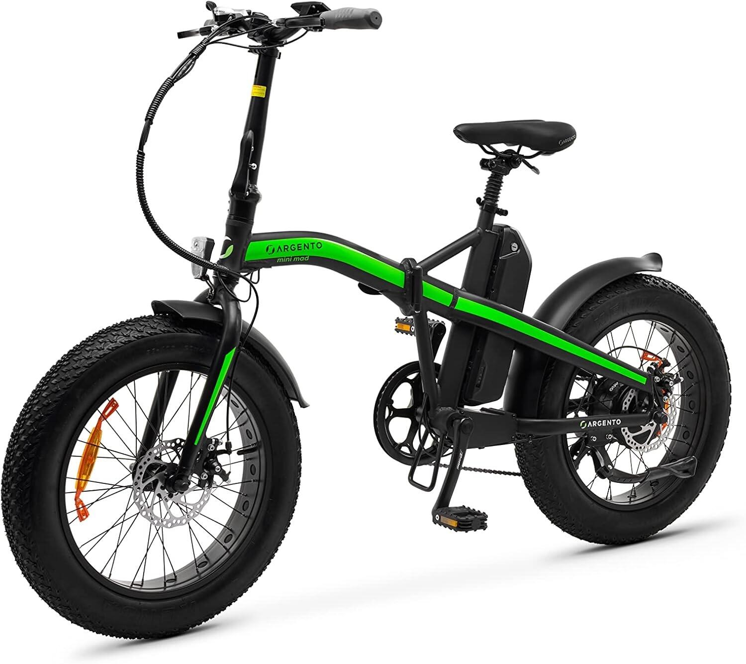 Vélo électrique Argento Mini Mad Adulte Unisexe, Vert/Noir, Unique Taille 3/5