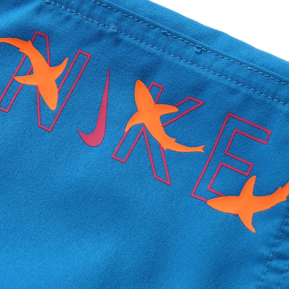 Costume da bagno bambino nike 6 volley- 100% poliestere-azzurro-nessb883-458 4/4