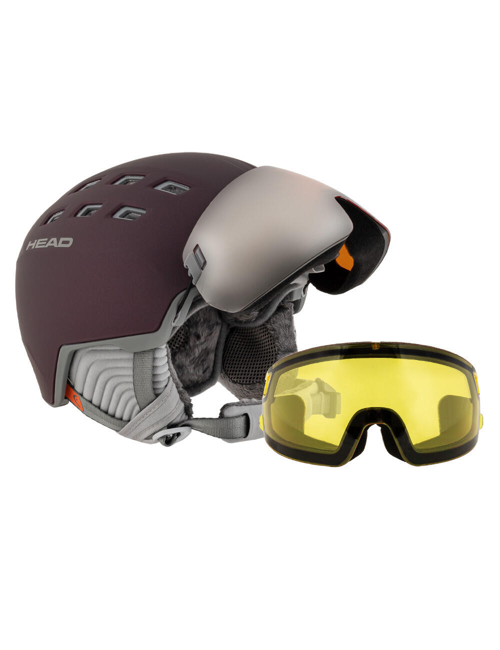 Kask narciarski damski z szybą HEAD RACHEL 5K +  szyba w zestawie 1/4