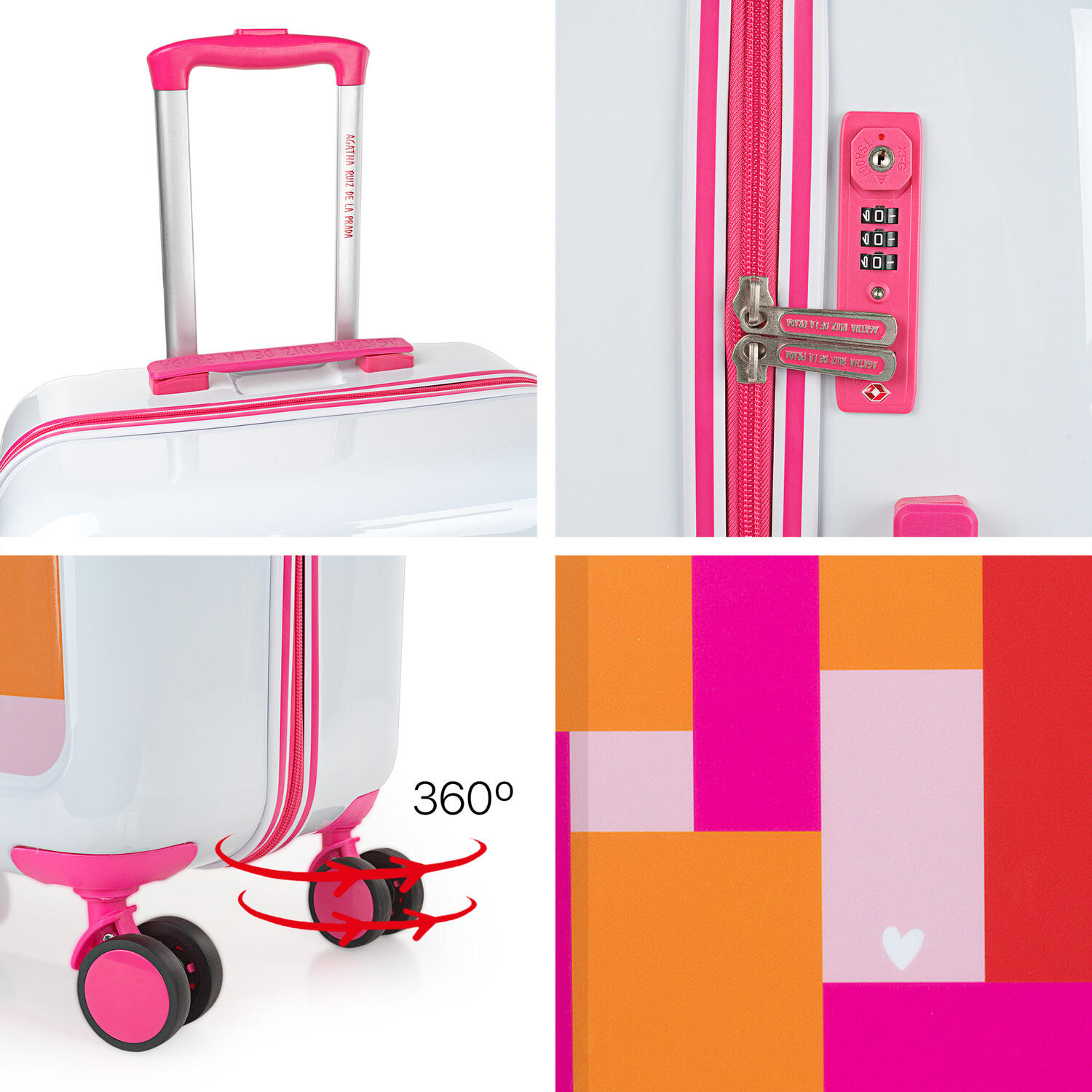 Maleta Pc Mediana 65L Agatha Ruiz De La Prada Happiness 45X68x26cm 5/7