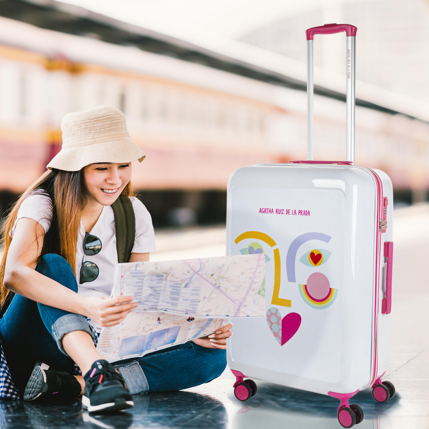 Maleta Pc Mediana 65L Agatha Ruiz De La Prada Happiness 45X68x26cm 2/7