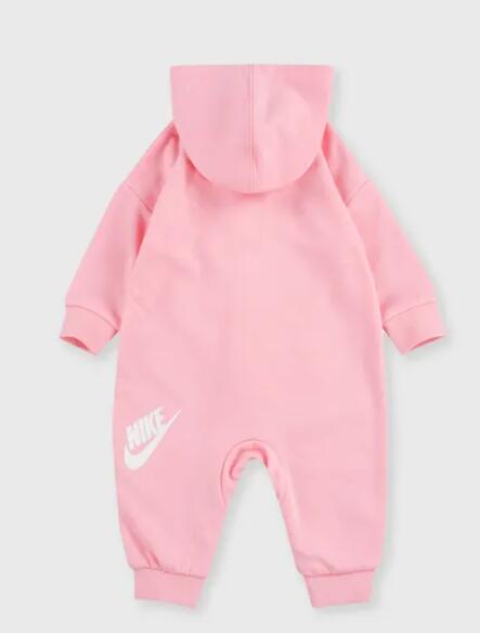 Tuta bambina nike jumpsuit - rosa/bianco 3/4