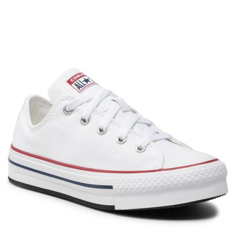 Ténis Converse Modelo Chuck Taylor All Star Eva Lift Platform Unisex Cor Branco