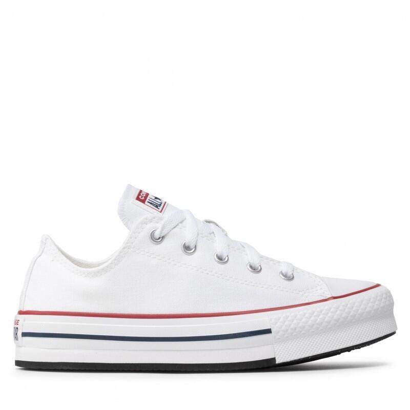 Ténis Converse Modelo Chuck Taylor All Star Eva Lift Platform Unisex Cor Branco