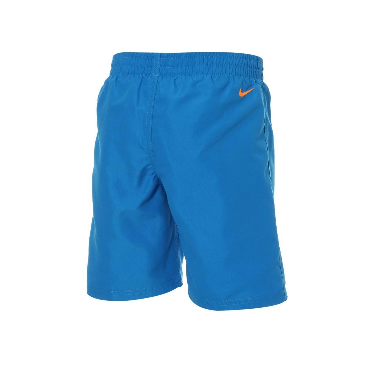 Costume da bagno bambino nike 6 volley- 100% poliestere-azzurro-nessb883-458 3/4
