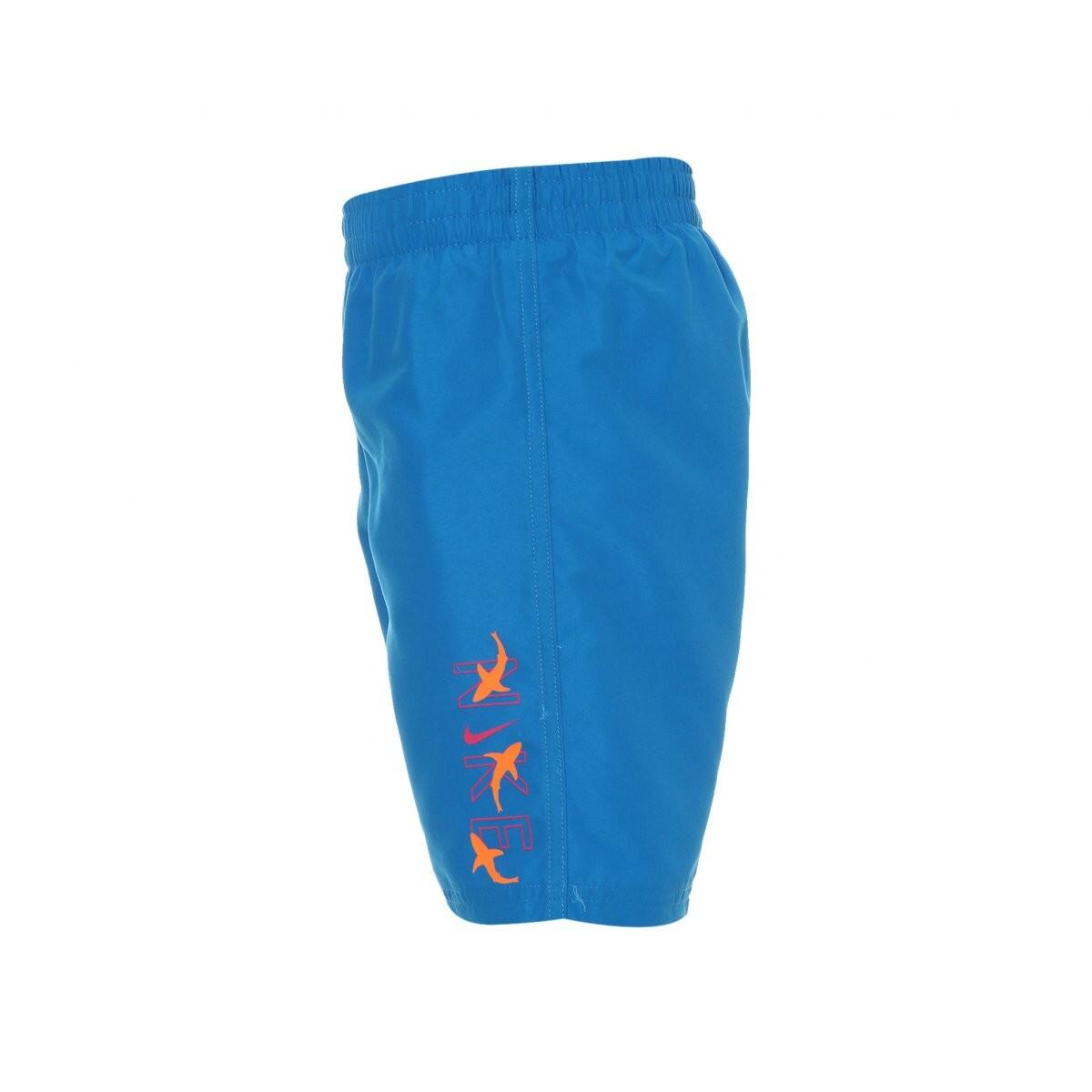 Costume da bagno bambino nike 6 volley- 100% poliestere-azzurro-nessb883-458 2/4