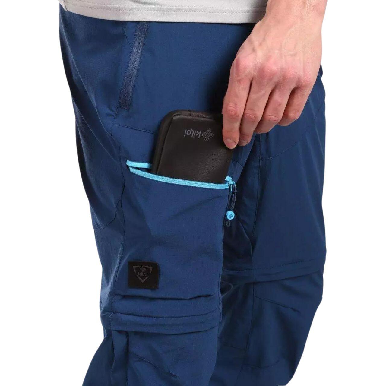 Pantalón desmontable montaña y trekking HOSIO-M hombre KILPI Azul oscuro 7/7