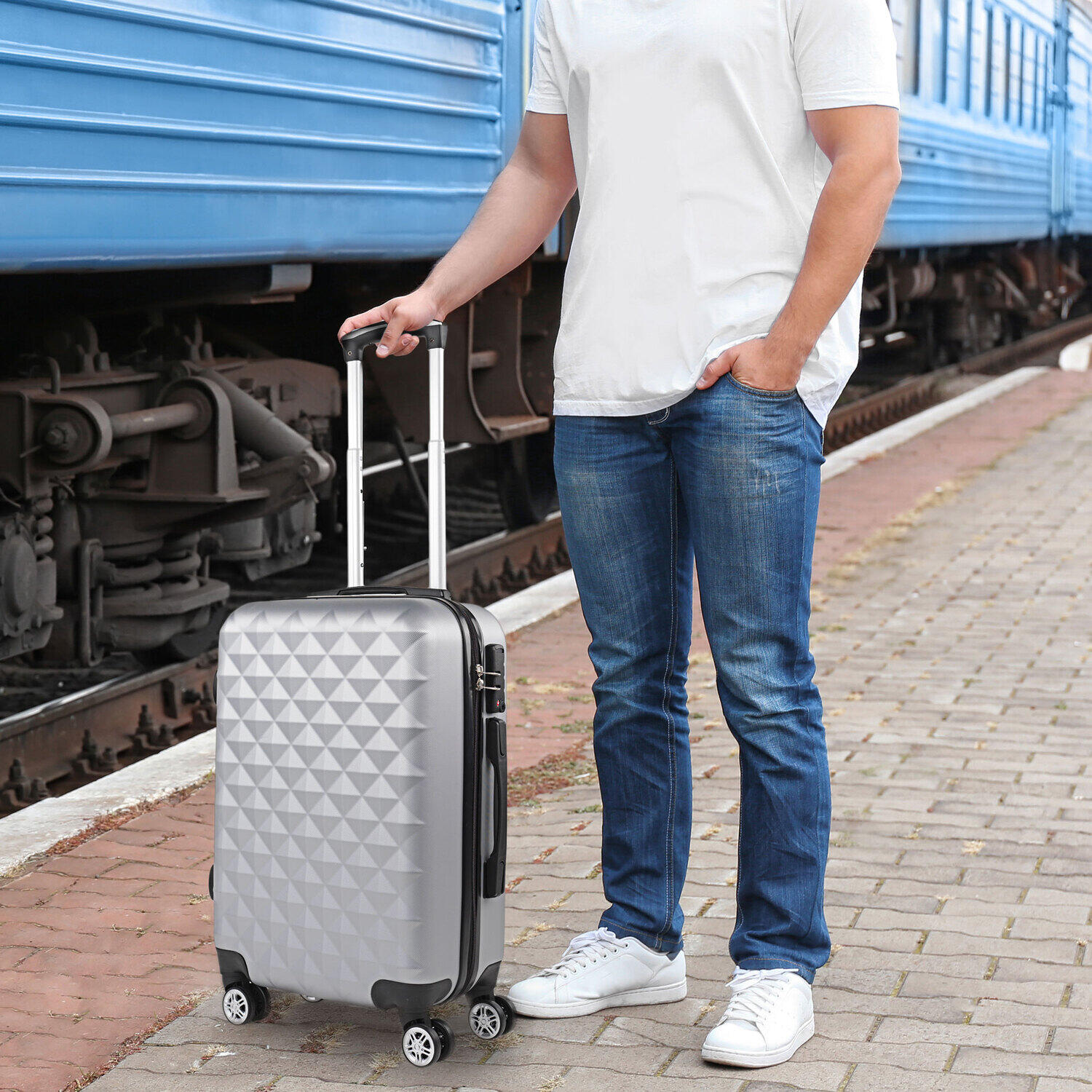 Maleta Cabina Abs Unisex 38L Itaca Diamond 55Cm 5/5