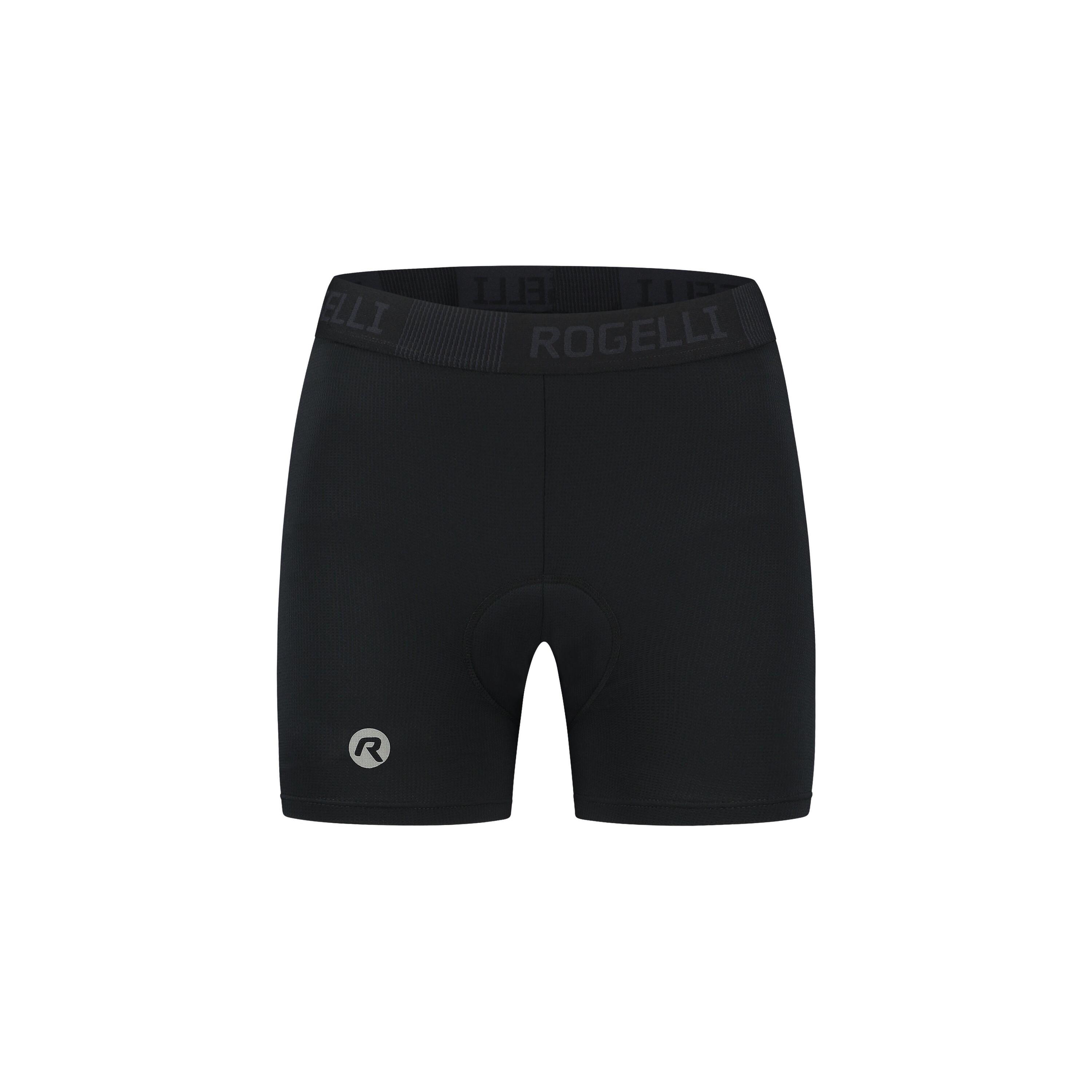 ROGELLI Radunterhose mit Sitzpolster für Damen - Fahrradunterwäsche - Schwarz