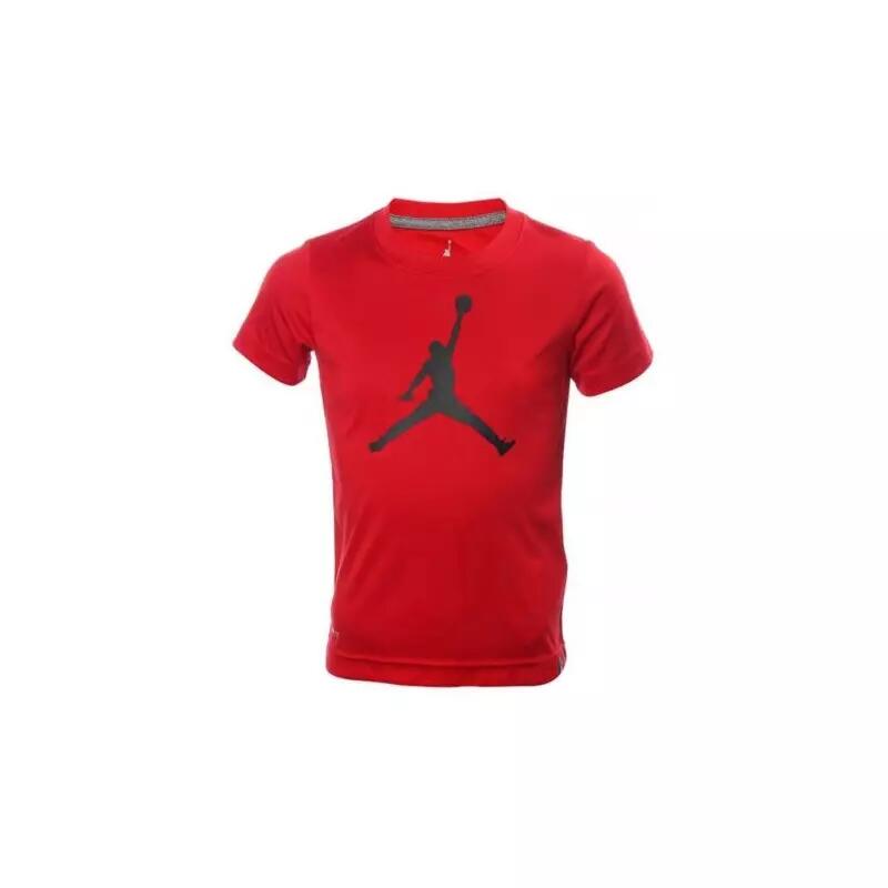 T-shirt ragazzo jordan jdb jumpman logo dri-fit - rosso