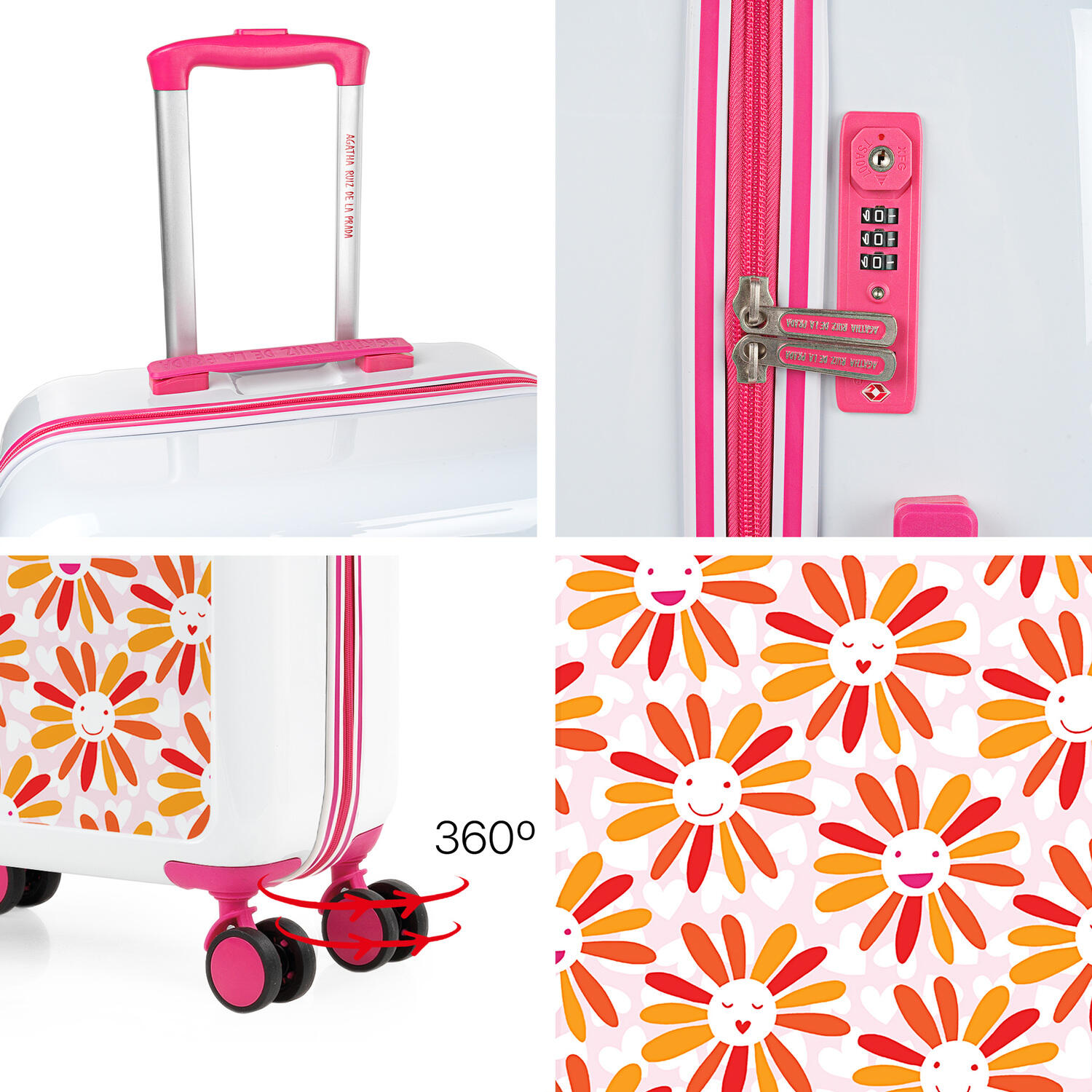 Maleta Pc Mediana 65L Agatha Ruiz De La Prada Happiness 45X68x26cm 5/7