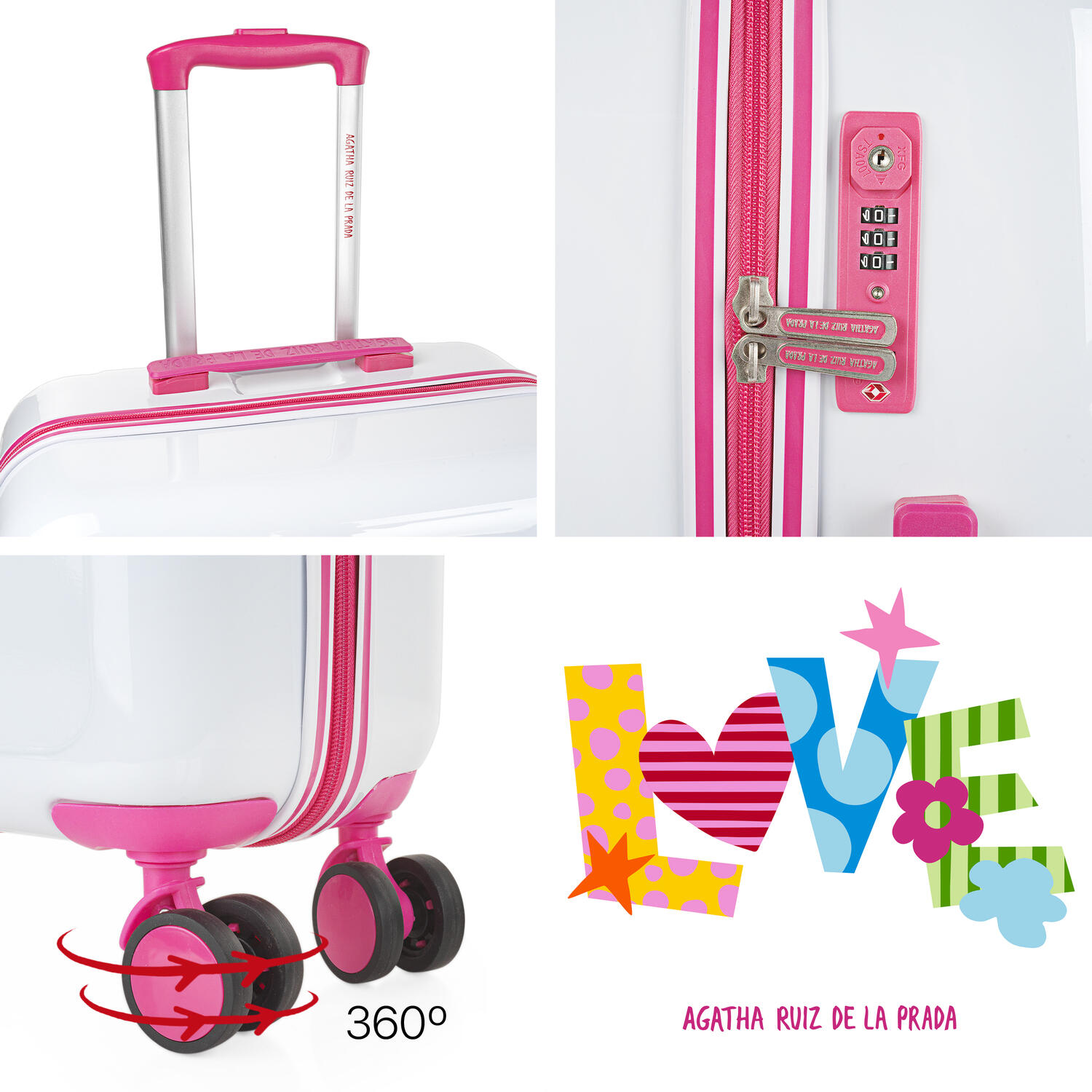 Maleta Pc Mediana 65L Agatha Ruiz De La Prada Happiness 45X68x26cm 5/7