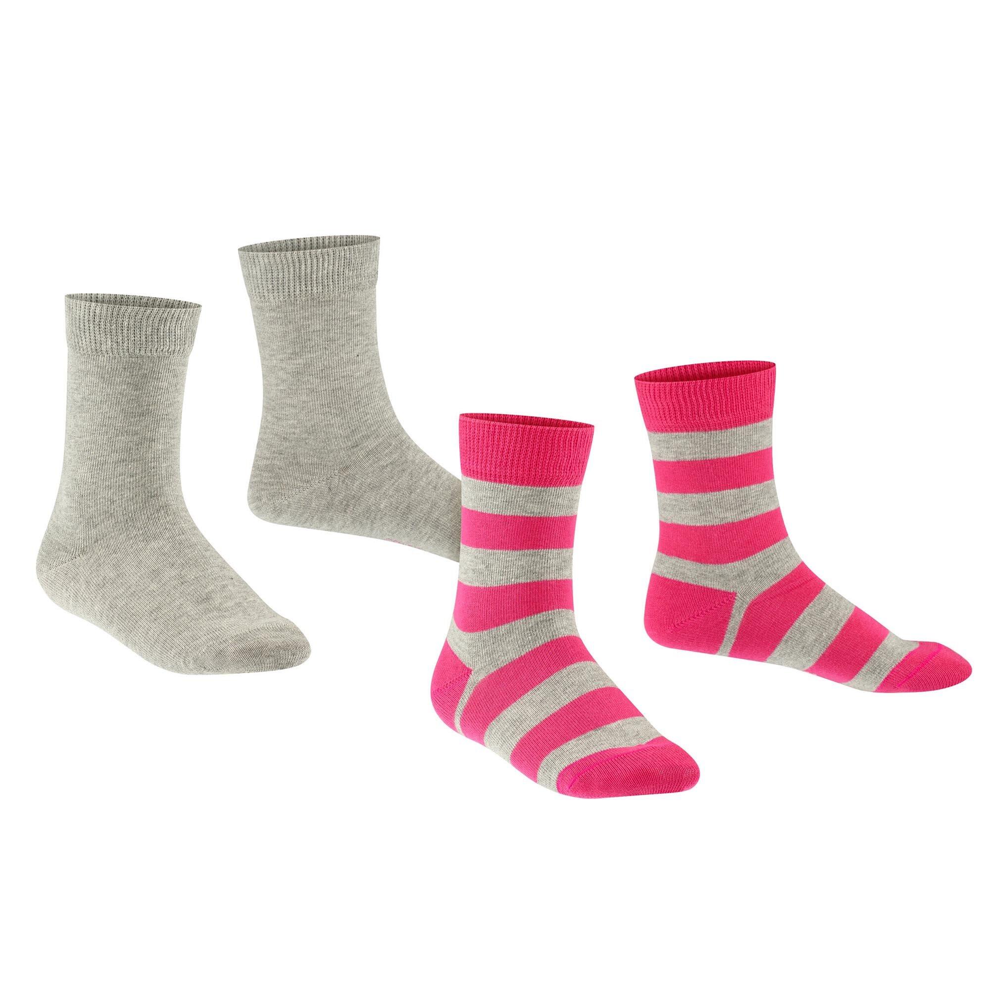 Socken Unisex 2er Pack-FALKE Happy Stripe 2Pack SO 3/4