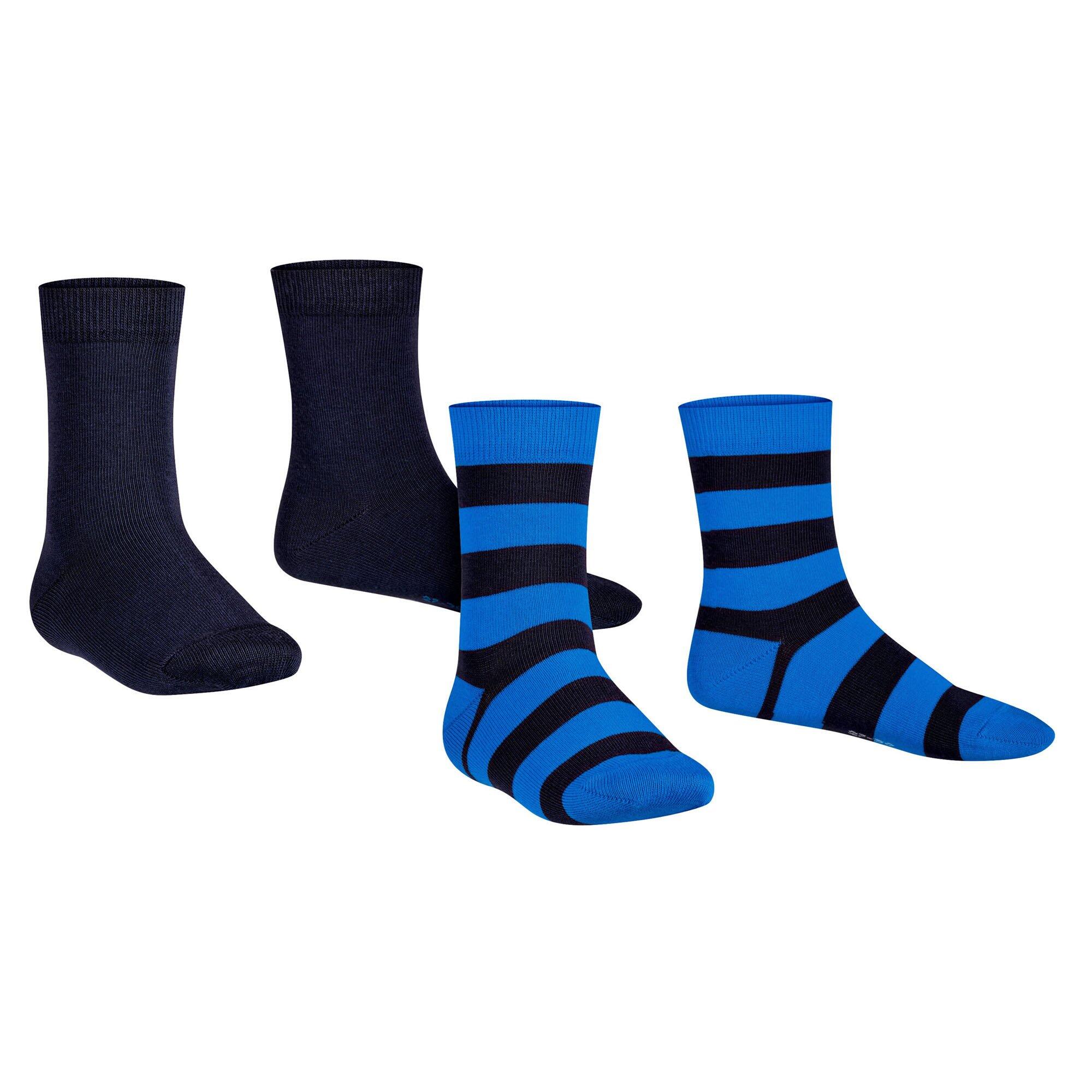 Socken Unisex 2er Pack-FALKE Happy Stripe 2Pack SO 3/4