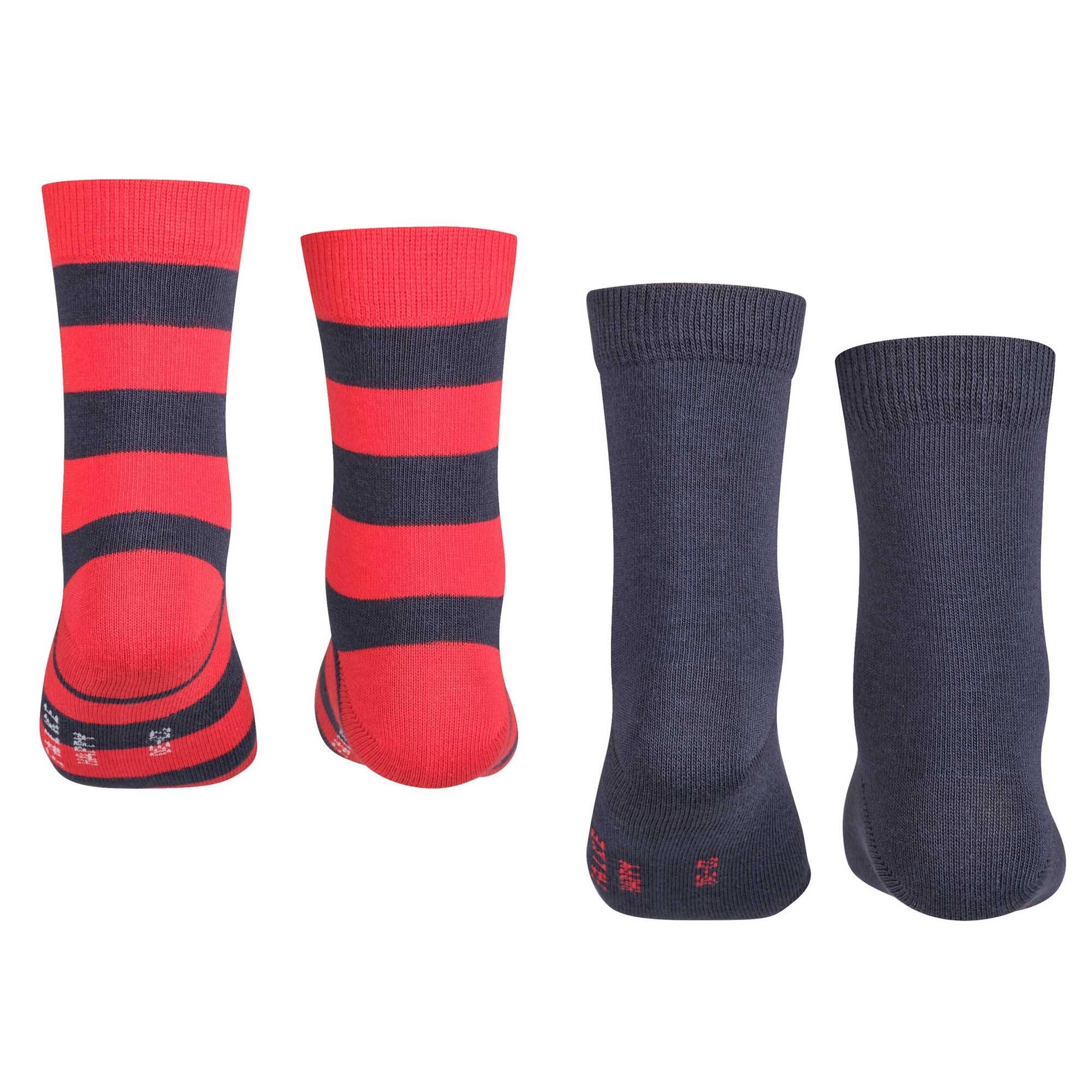 Socken Unisex 2er Pack-FALKE Happy Stripe 2Pack SO 2/4