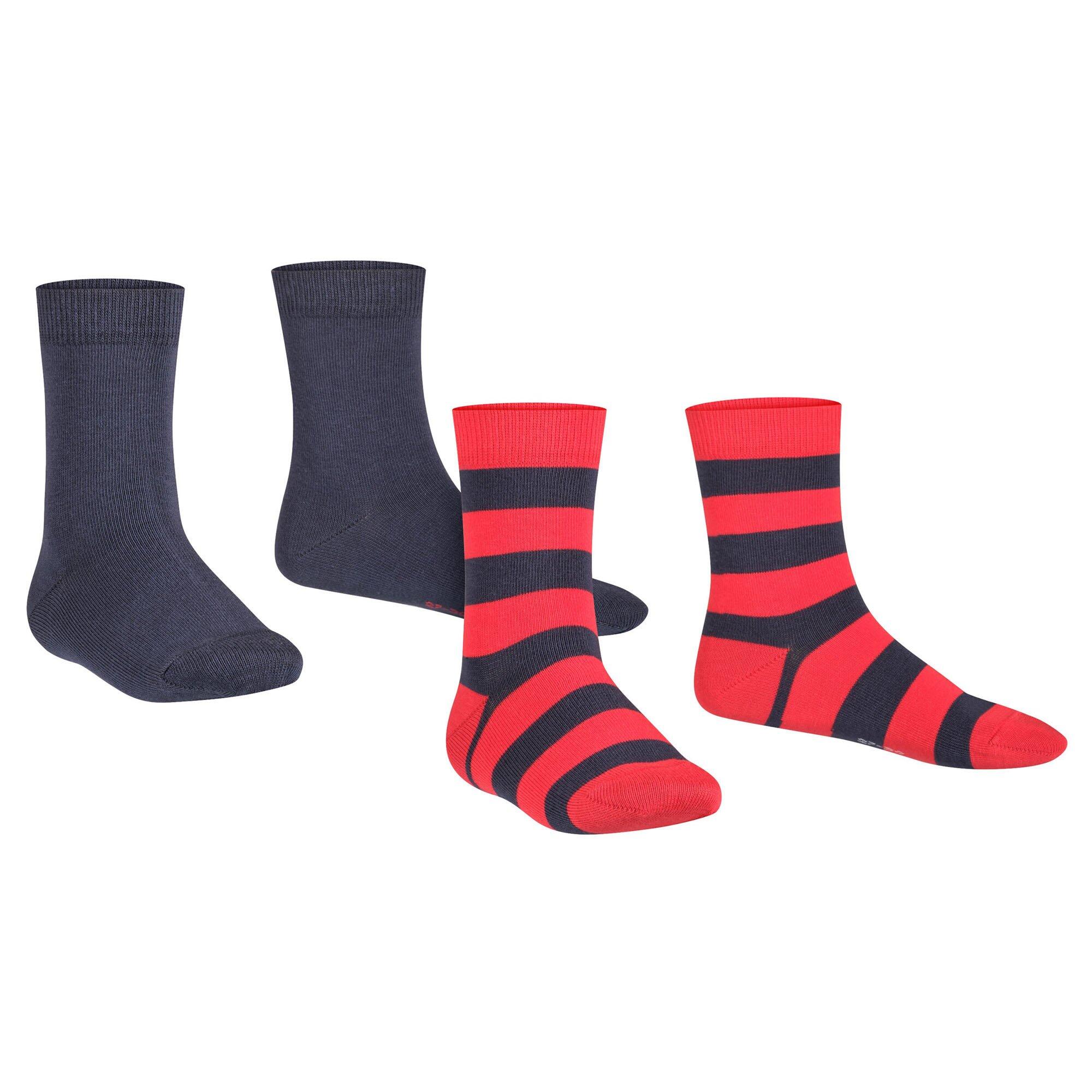 Socken Unisex 2er Pack-FALKE Happy Stripe 2Pack SO 3/4