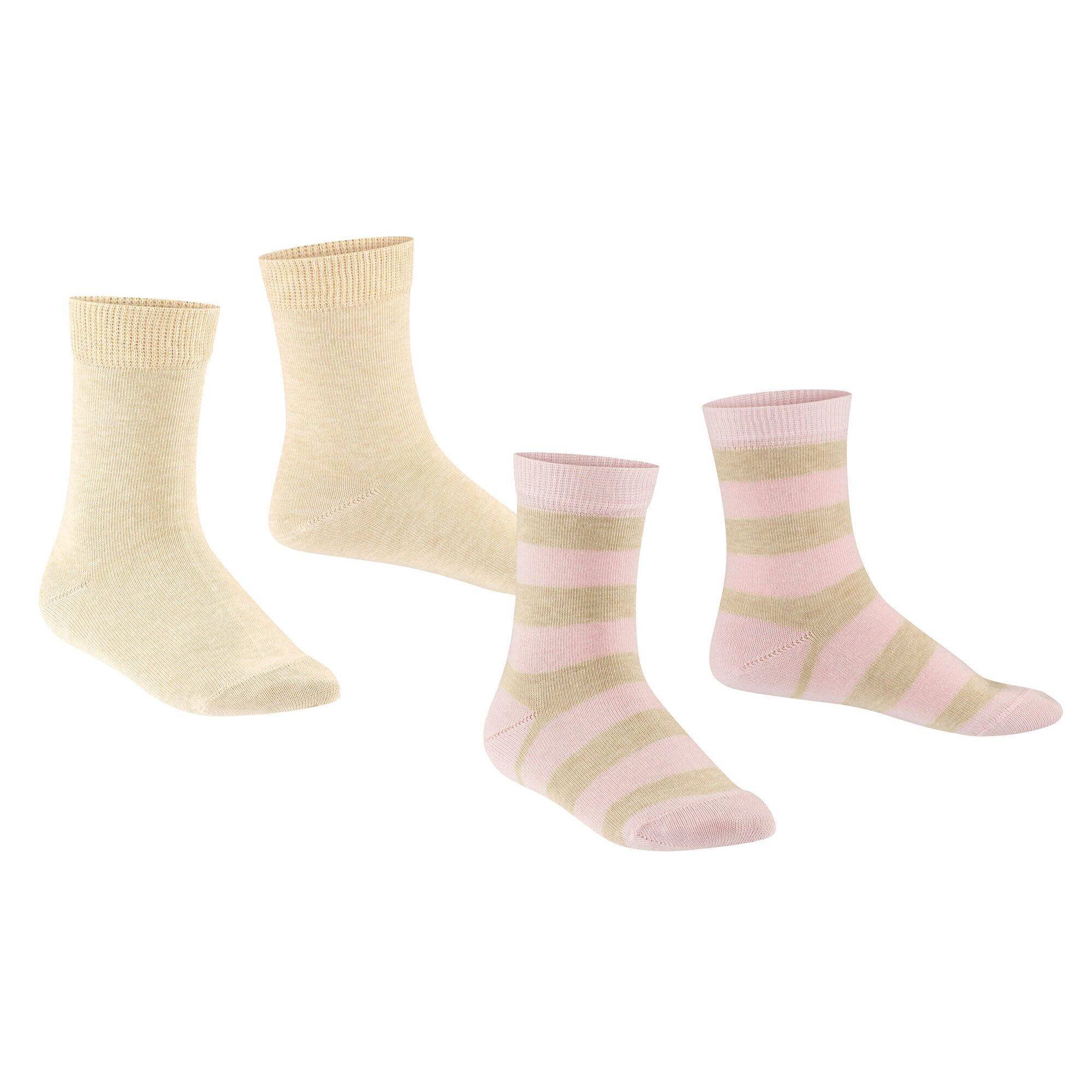 Socken Unisex 2er Pack-FALKE Happy Stripe 2Pack SO 3/4