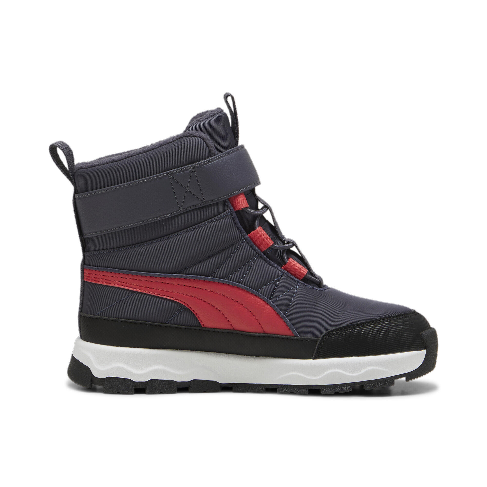 PUMA Evolve Puretex Stiefel Jugendliche PUMA Galactic Gray Tart Cherry Black Red 6/10