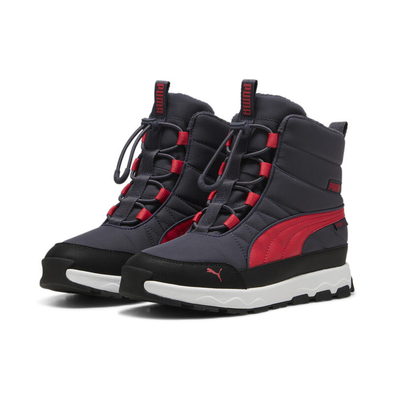 Botas PUMA Evolve Puretex Niños PUMA Galactic Gray Tart Cherry Black Red