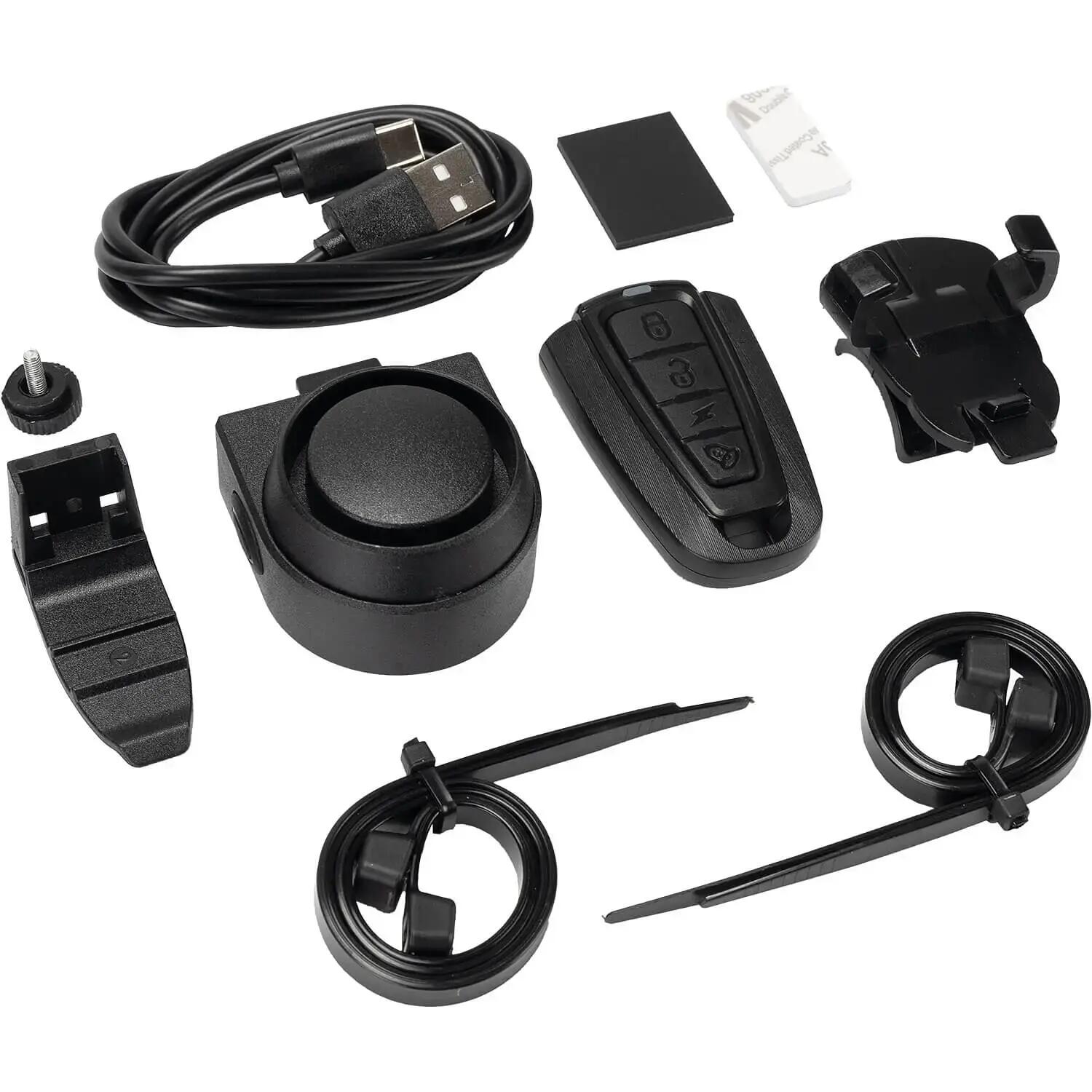 Alarma anti furt pentru biciclete cu telecomanda wireless,115 db putere acustica 2/6
