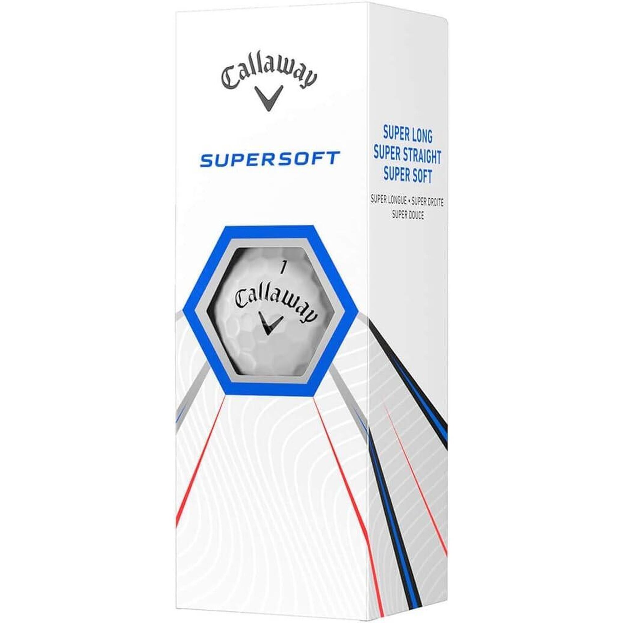 BALLE DE GOLF SUPERSOFT X12 BLANC