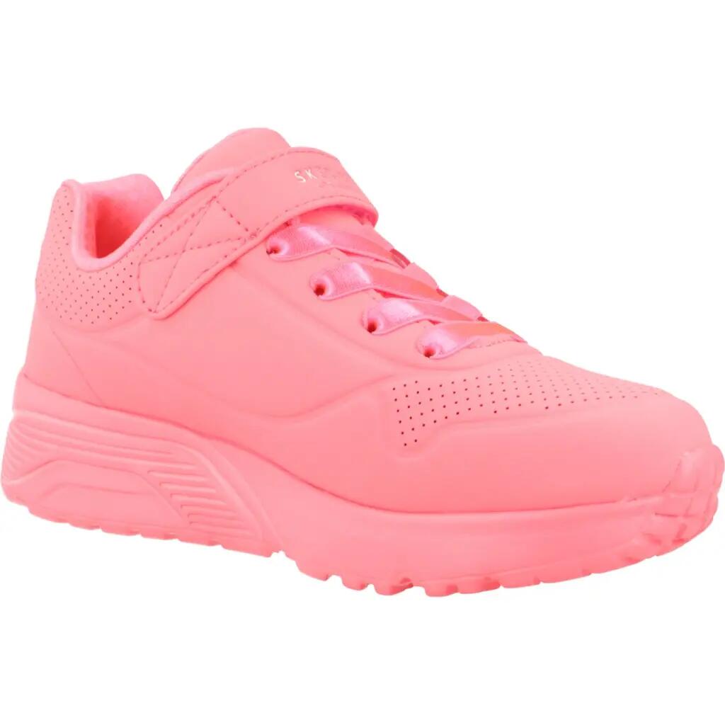 Scarpe Bambino Skechers Uno Lite rosa 5/5
