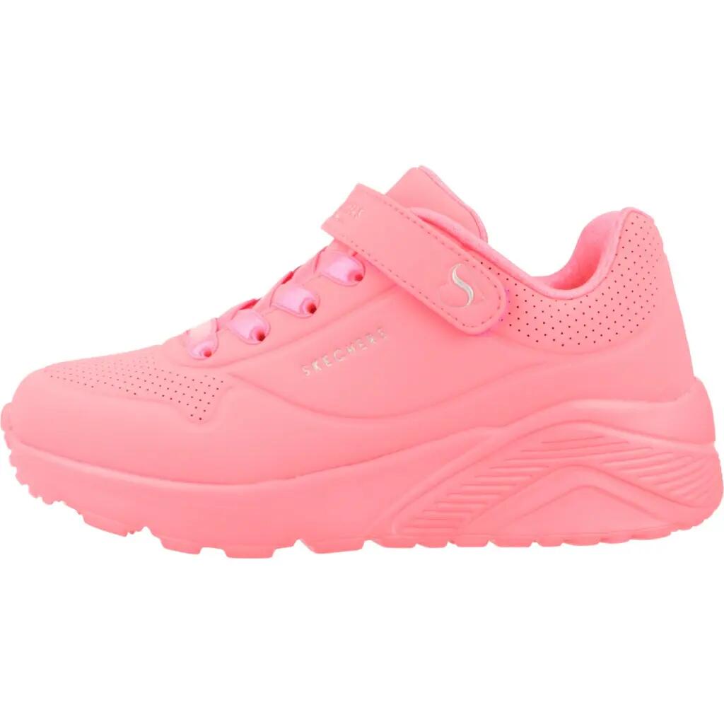 Scarpe Bambino Skechers Uno Lite rosa 2/5