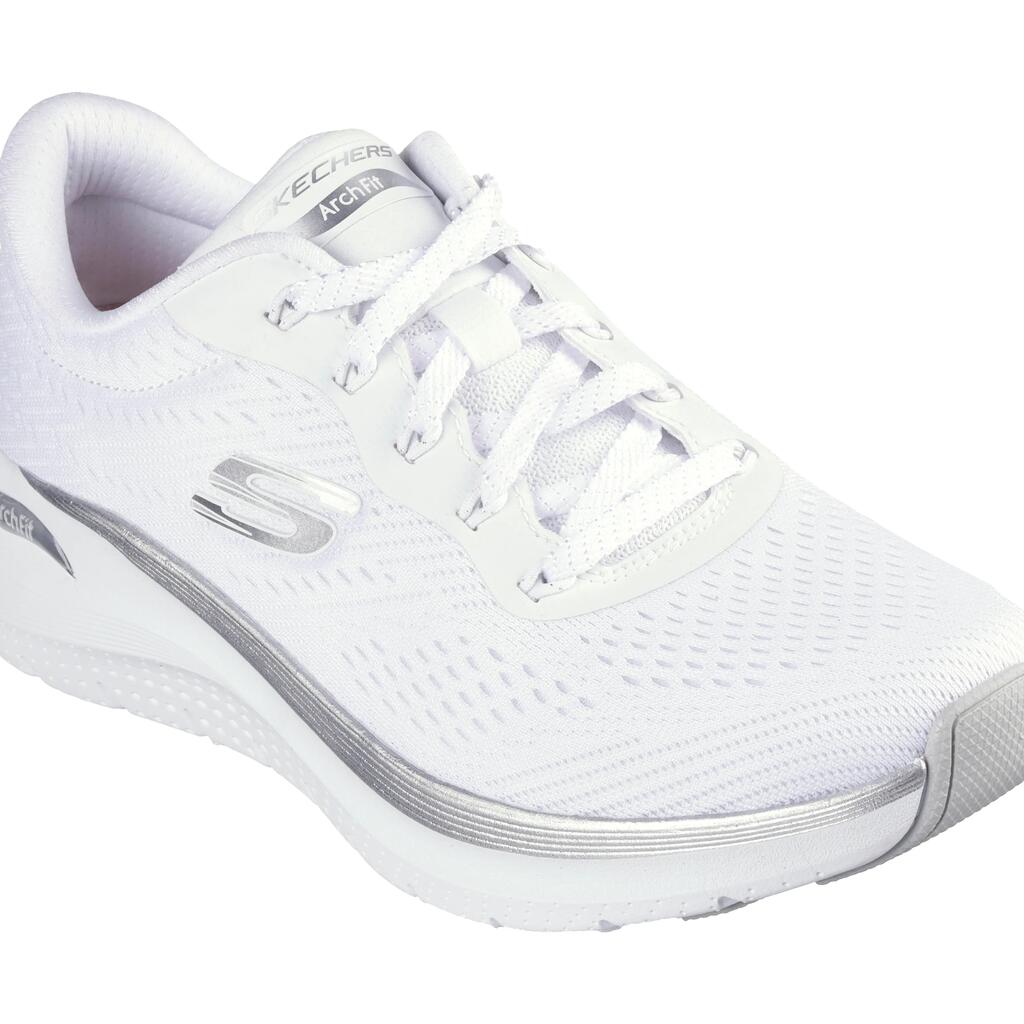 Women's ARCH FIT 2.0 GLOW THE DISTANCE Slip-On White / Silver
