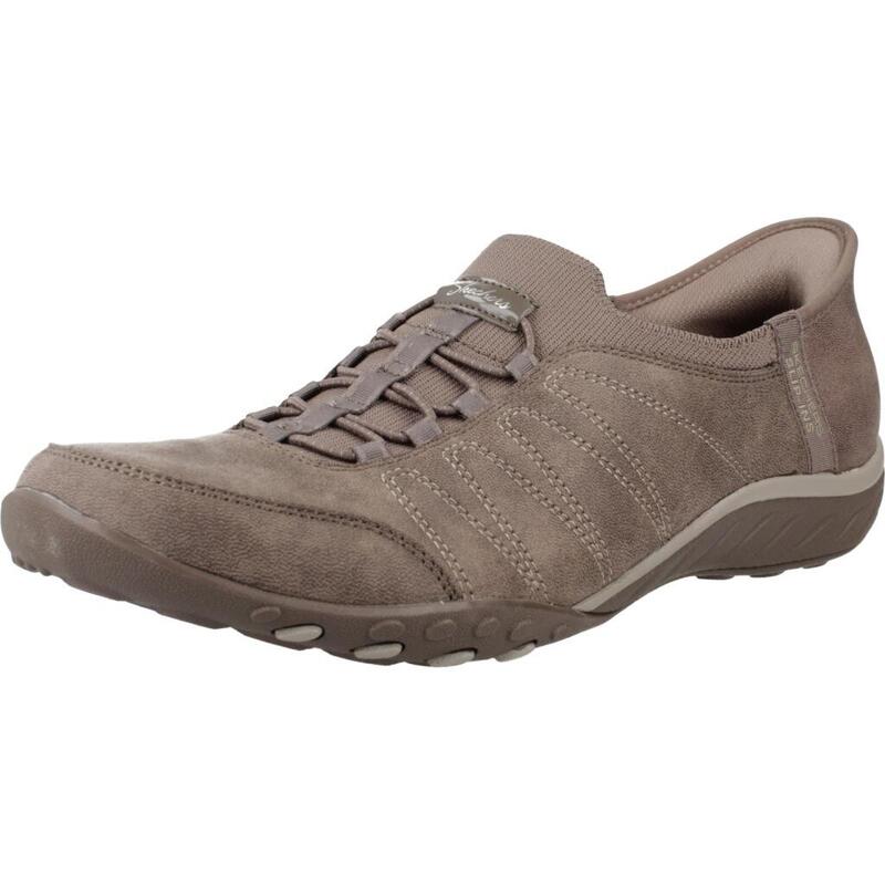 Zapatillas mujer Skechers Breathe-easy - Home Slip-ins Beis