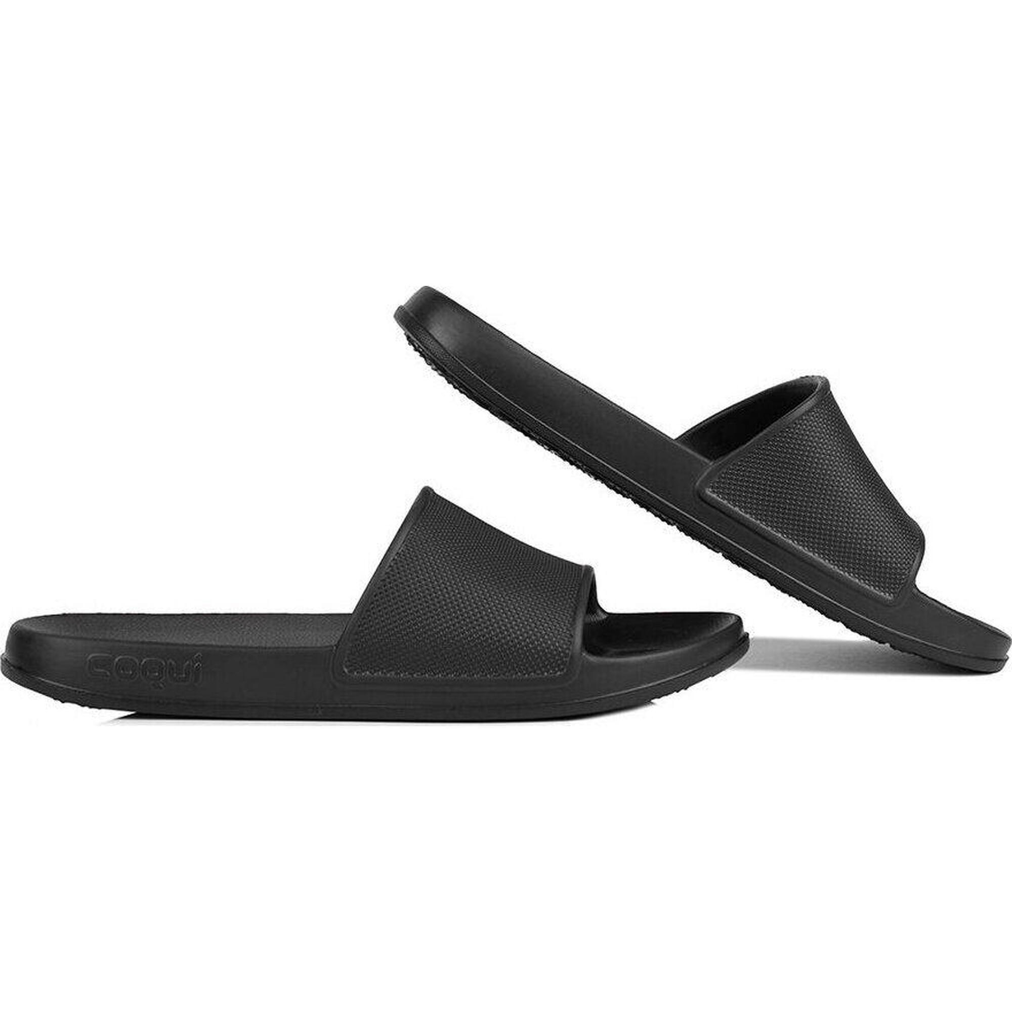 Coqui - Coqui Tora Chaussons Homme Gris Asphalt Taille 43 - Claquettes - Noir - Decathlon