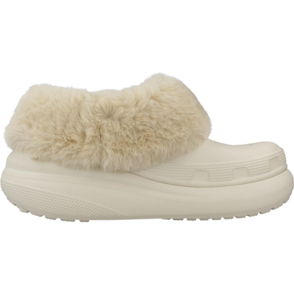 Claquettes Crocs Modèle Furever Crush U Couleur Beige 4/5