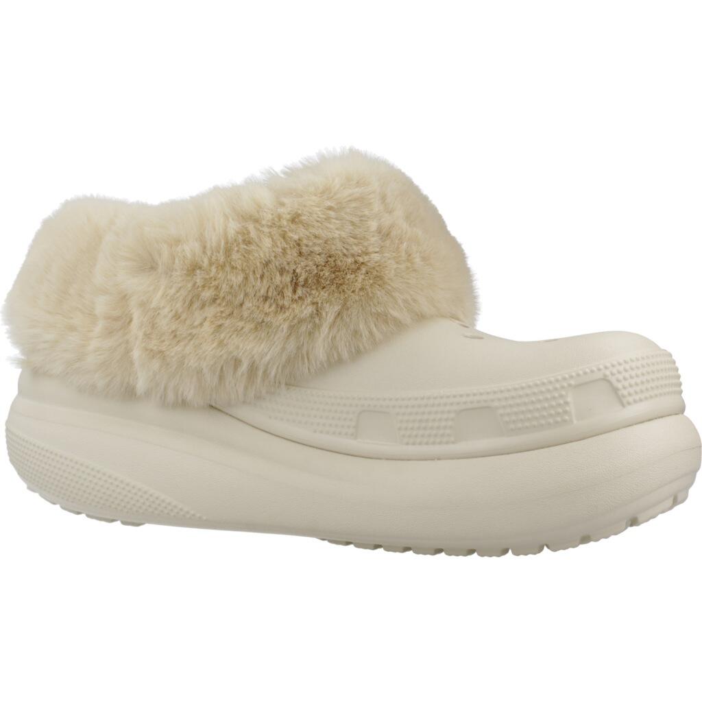 Claquettes Crocs Modèle Furever Crush U Couleur Beige 5/5