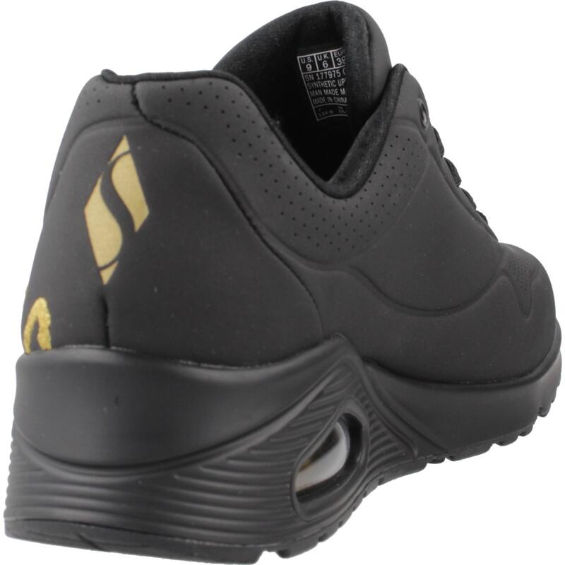 Zapatillas mujer Skechers Uno - Golden Heart Negro