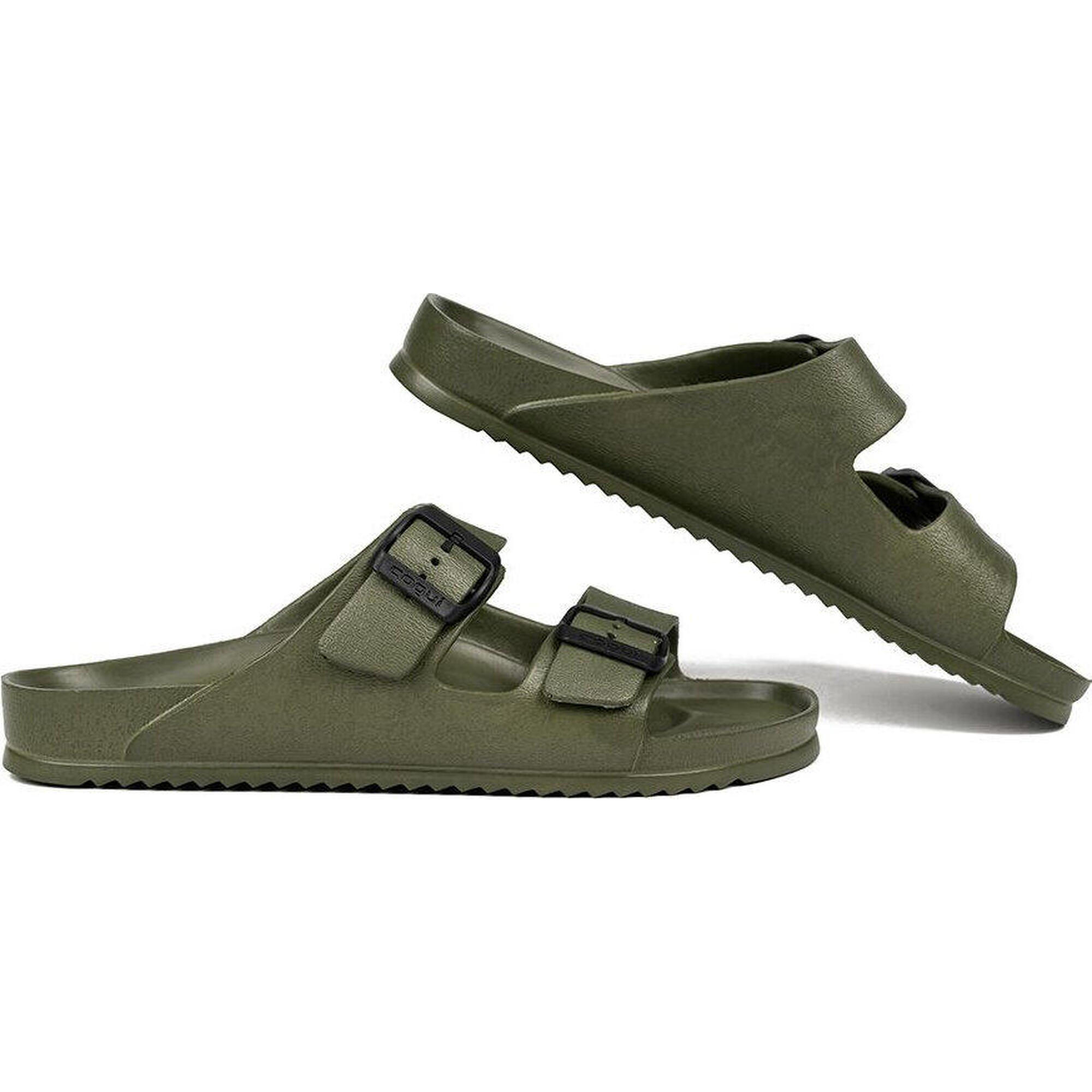 Coqui - Chaussons Homme Coqui Kong Vert Armée Pointure 41 - Claquettes - Vert - Decathlon