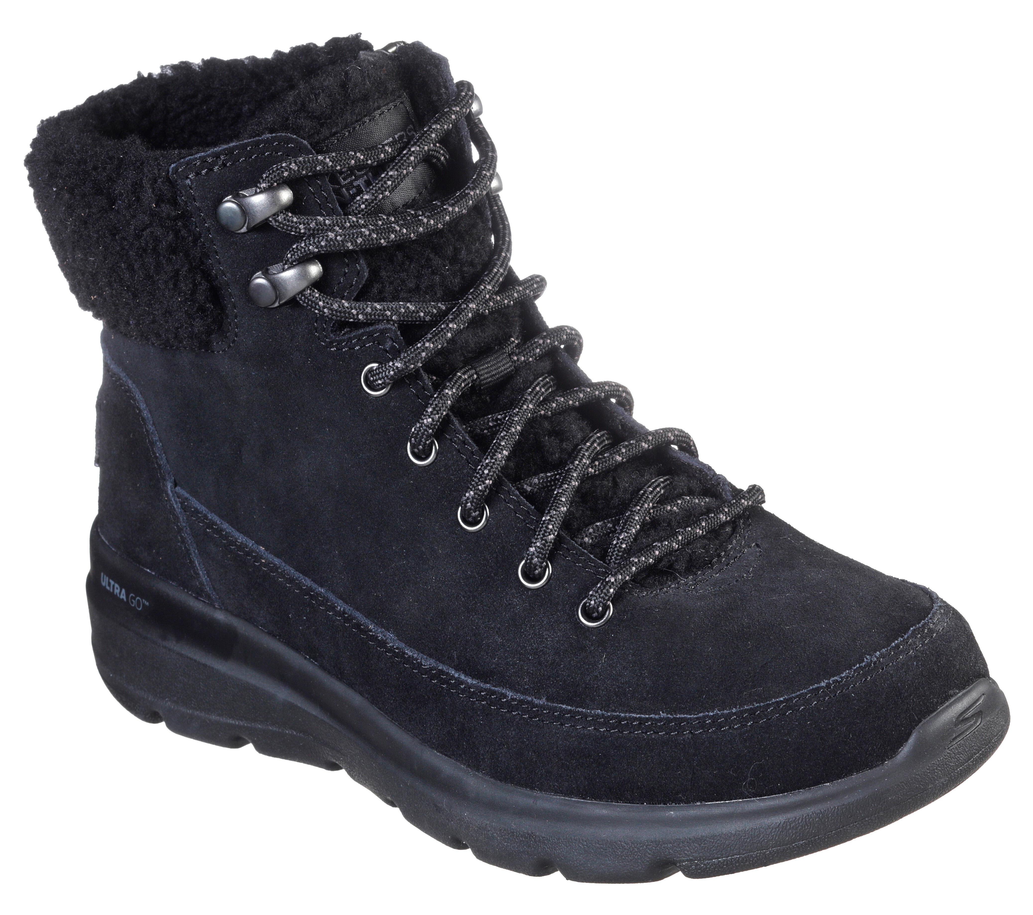 Skechers modelo glacial ultra - woodlands cor preto