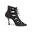 PD804 NET Tanzschuhe in Black Nobuck - 7.0 cm thin