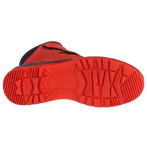 Wandel schoenen 4F Junior Trek Montantes Rood-Zwart 4/4
