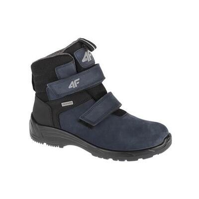 4f junior trekking schoenen met klittenband, marineblauw