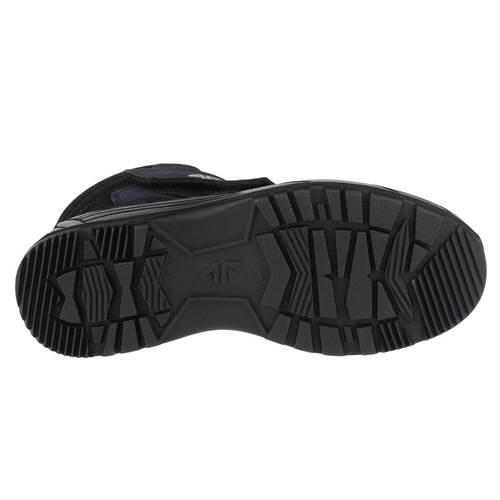 Scarpe da trekking 4F Junior con chiusura a velcro, blu navy 4/4