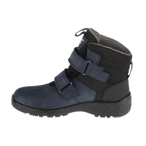 Scarpe da trekking 4F Junior con chiusura a velcro, blu navy 2/4