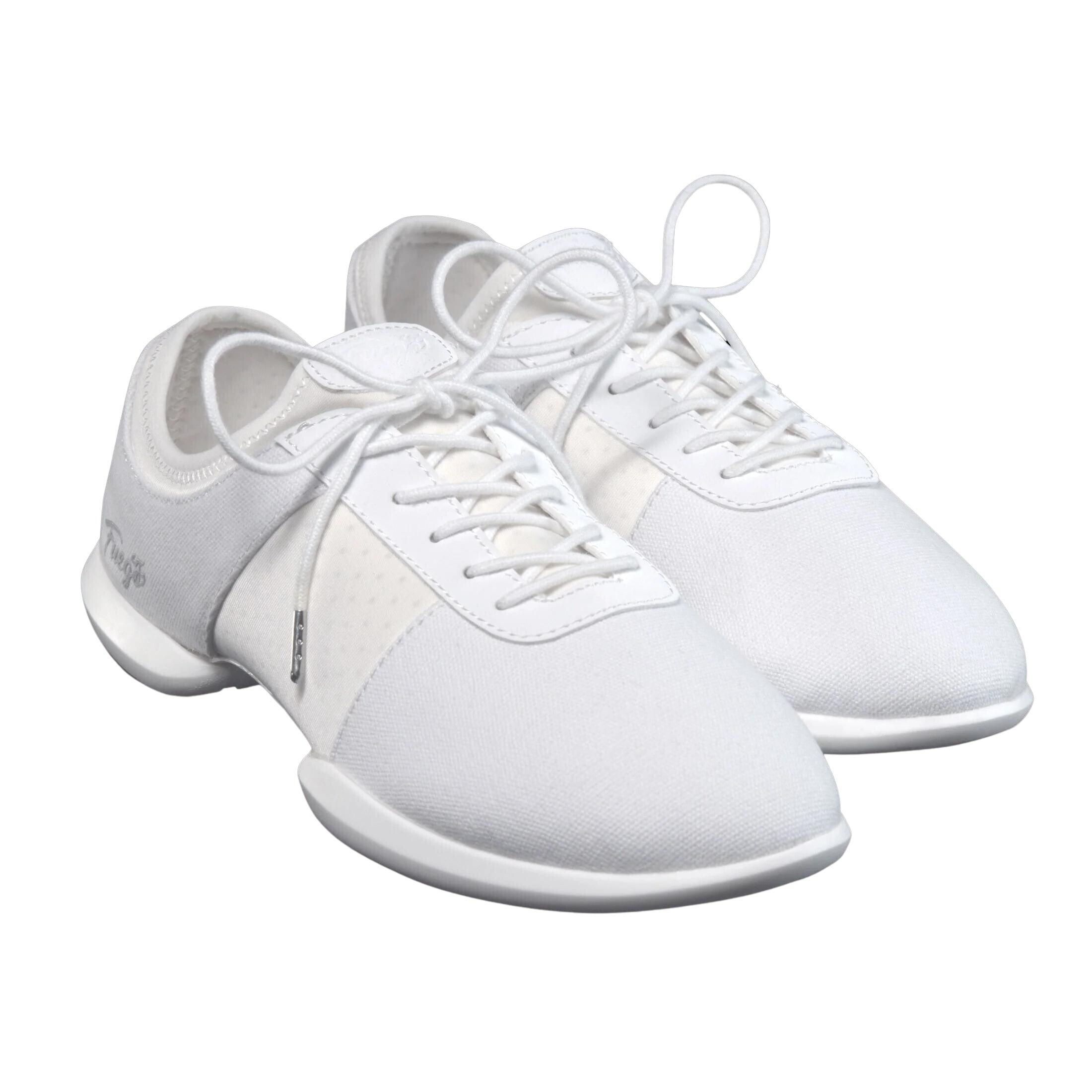 Fuego Dance Sneakers véganes blanches semelle fendue, pivot double 3/5