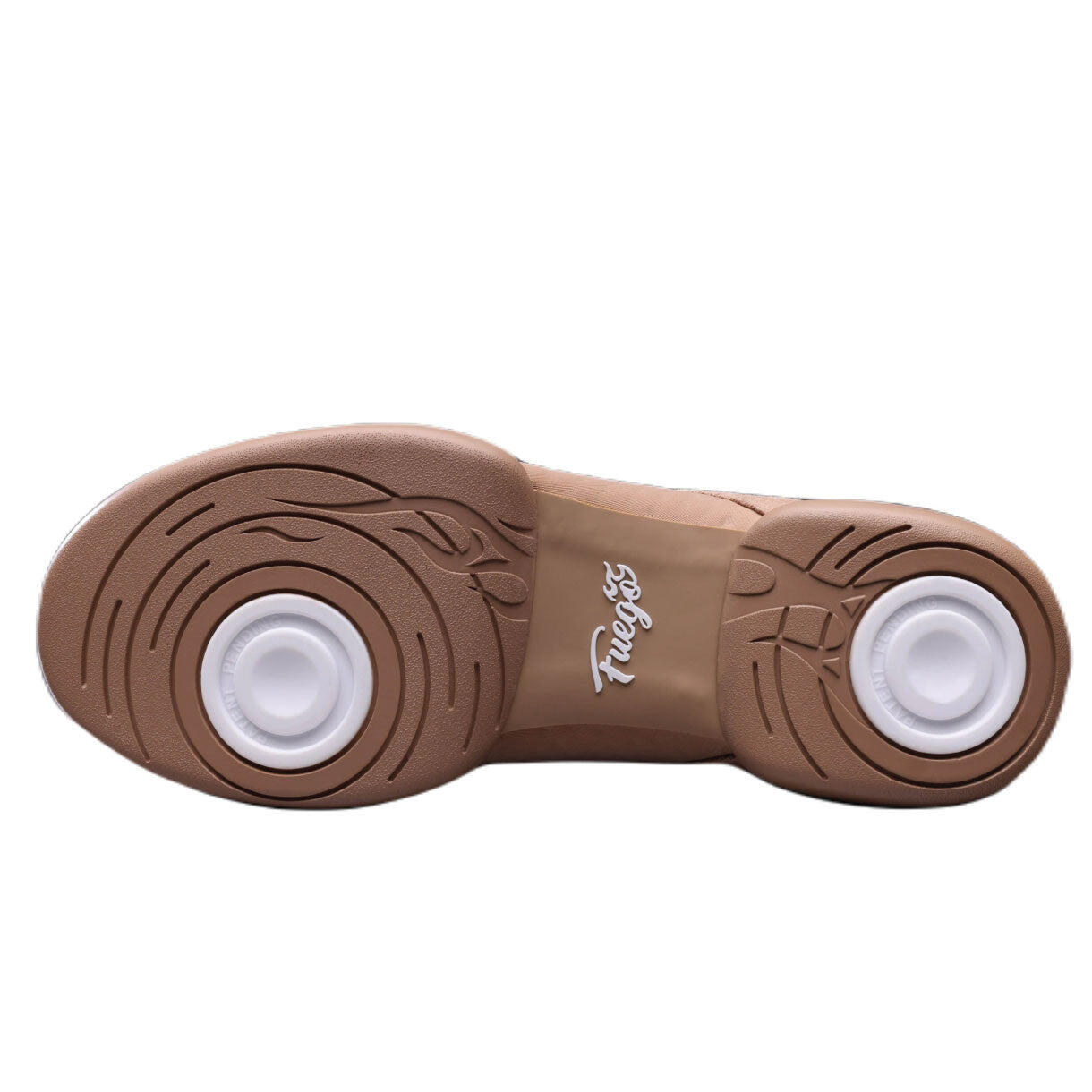Chaussures danse Fuego Split Sole latte végan synthétique 4/6