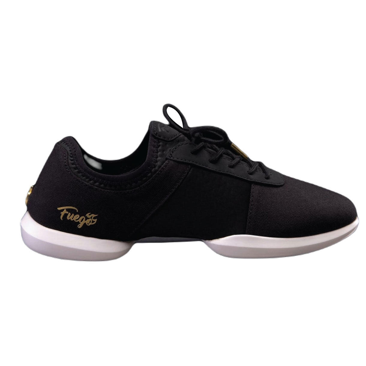 Fuego Dance Sneakers Split Sole en noir avec semelle blanche 2/6